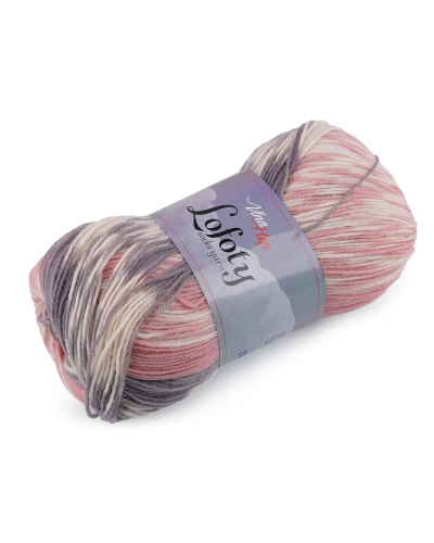 Pletacia priadza Lofoty samovzorovacia / ponožkovka 100 g - 1 ks | Mimib