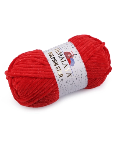 Pletacia ženilková priadza s lurexovým vláknom Dolphin Star 100 g - 1 ks | Mimib