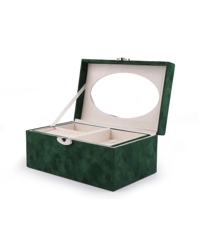 Šperkovnica 2 v 1 uzamykateľná, semiš - 1 ks | Mimib
