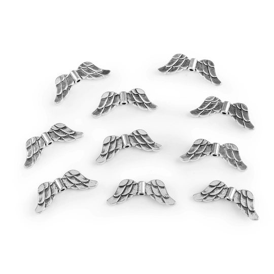 Ozdobný diel anjelské krídla 12x29 mm - 10 ks | Mimib