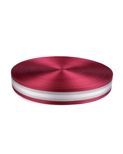 Hladký obojstranný popruh s lurexom šírka 38 mm - 1 m | Mimib