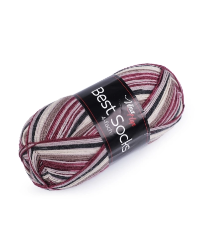 Pletacia priadza Best Socks samovzorovacia / ponožkovka 100 g - 1 ks | Mimib