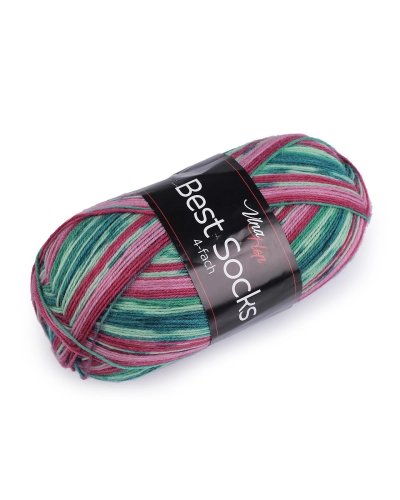 Pletacia priadza Best Socks samovzorovacia / ponožkovka 100 g - 1 ks | Mimib