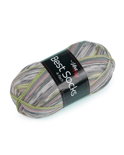 Pletacia priadza Best Socks samovzorovacia / ponožkovka 100 g - 1 ks | Mimib