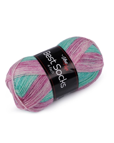 Pletacia priadza Best Socks samovzorovacia / ponožkovka 100 g - 1 ks | Mimib