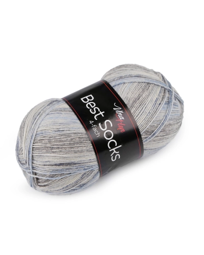 Pletacia priadza Best Socks samovzorovacia / ponožkovka 100 g - 1 ks | Mimib