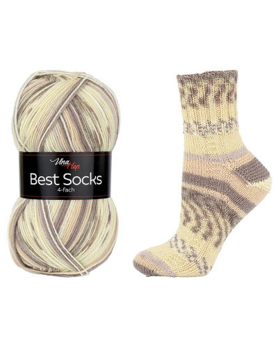Pletacia priadza Best Socks samovzorovacia / ponožkovka 100 g - 1 ks | Mimib