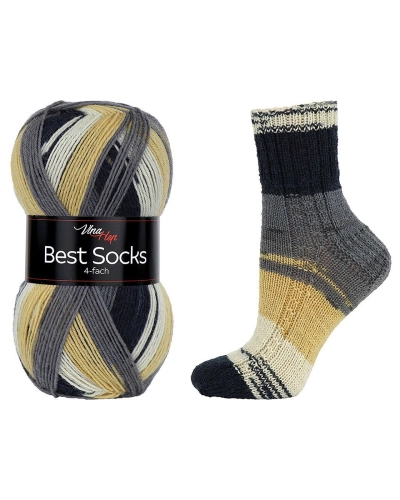Pletacia priadza Best Socks samovzorovacia / ponožkovka 100 g - 1 ks | Mimib