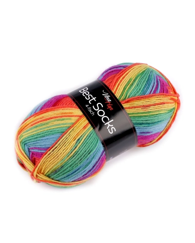 Pletacia priadza Best Socks samovzorovacia / ponožkovka 100 g - 1 ks | Mimib