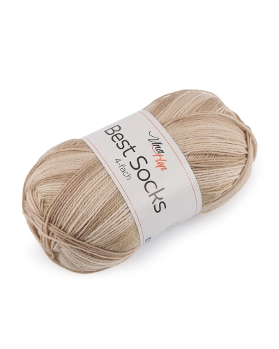 Pletacia priadza Best Socks samovzorovacia / ponožkovka 100 g - 1 ks | Mimib