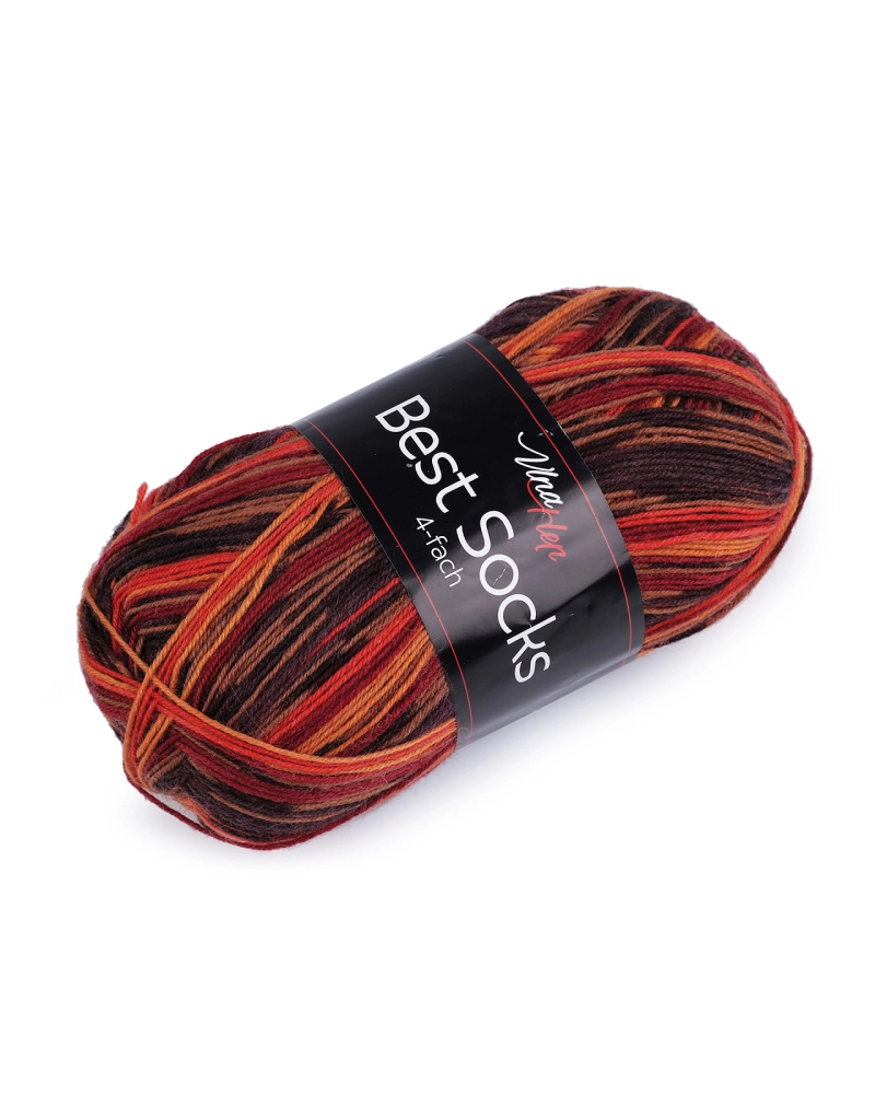 Pletacia priadza Best Socks samovzorovacia / ponožkovka 100 g - 1 ks | Mimib