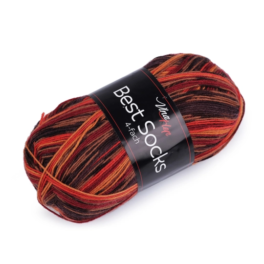 Pletacia priadza Best Socks samovzorovacia / ponožkovka 100 g - 1 ks | Mimib