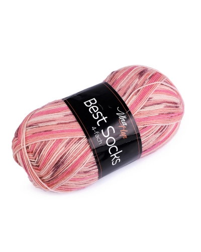 Pletacia priadza Best Socks samovzorovacia / ponožkovka 100 g - 1 ks | Mimib