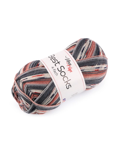 Pletacia priadza Best Socks samovzorovacia / ponožkovka 100 g - 1 ks | Mimib