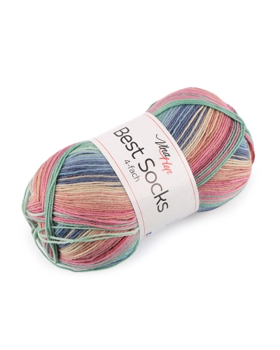 Pletacia priadza Best Socks samovzorovacia / ponožkovka 100 g - 1 ks | Mimib