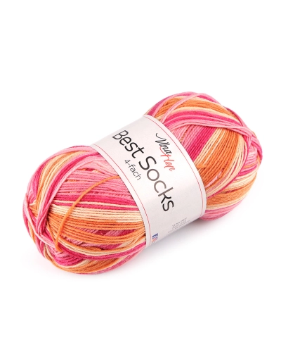 Pletacia priadza Best Socks samovzorovacia / ponožkovka 100 g - 1 ks | Mimib