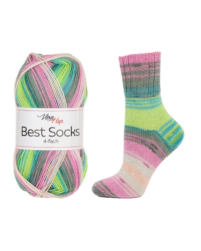 Pletacia priadza Best Socks samovzorovacia / ponožkovka 100 g - 1 ks | Mimib
