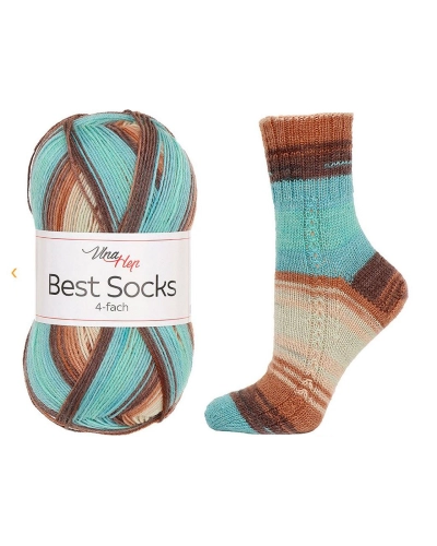 Pletacia priadza Best Socks samovzorovacia / ponožkovka 100 g - 1 ks | Mimib
