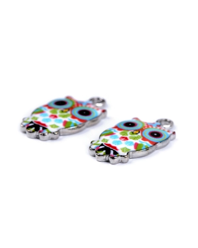 Kovový prívesok / ťaháčik na zips sova 13x23 mm - 2 ks | Mimib
