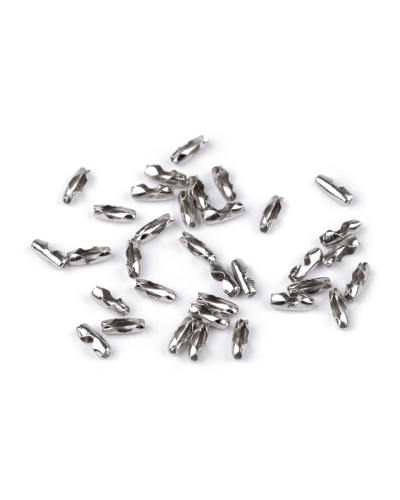 Spojka / koncovka na guličkovú retiazku 3x8 mm - 100 ks | Mimib