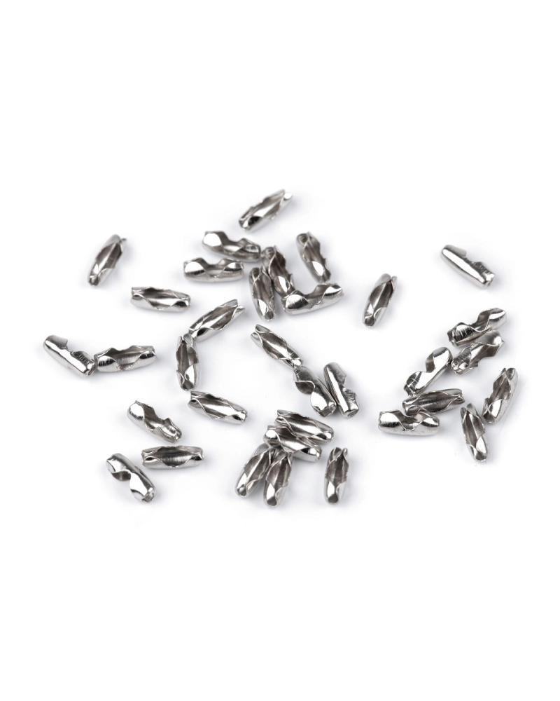 Spojka / koncovka na guličkovú retiazku 3x8 mm - 100 ks | Mimib
