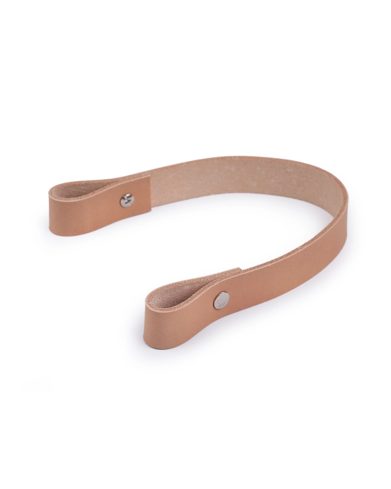Kožené ucho na tašku / kabelku šírka 2 cm dĺžka 30 cm - 1 ks | Mimib