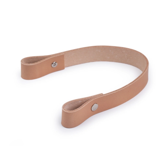 Kožené ucho na tašku / kabelku šírka 2 cm dĺžka 30 cm - 1 ks | Mimib