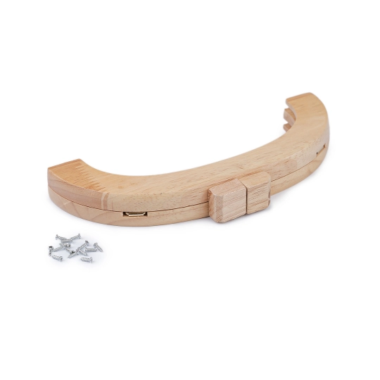 Rámček drevený na výrobu kabelky vkladací magnetický - 1 ks