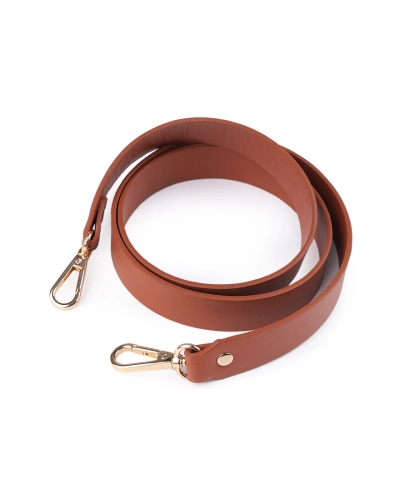 Koženkový popruh / ucho na kabelku s karabínami šírka 2,4 cm - 1 ks | Mimib