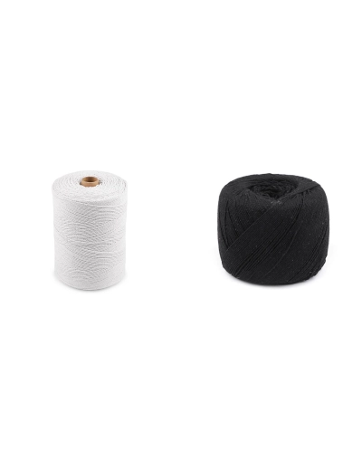 Bavlnená priadza macrame Ø1,5-2 mm rozčesávacia - 1 ks | Mimib