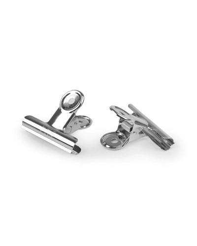Klip kovový pružinový na látky 6,3 cm - 36 ks