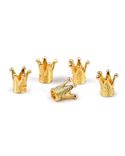 Kovová korunka na našitie 10x10 mm - 5 ks | Mimib