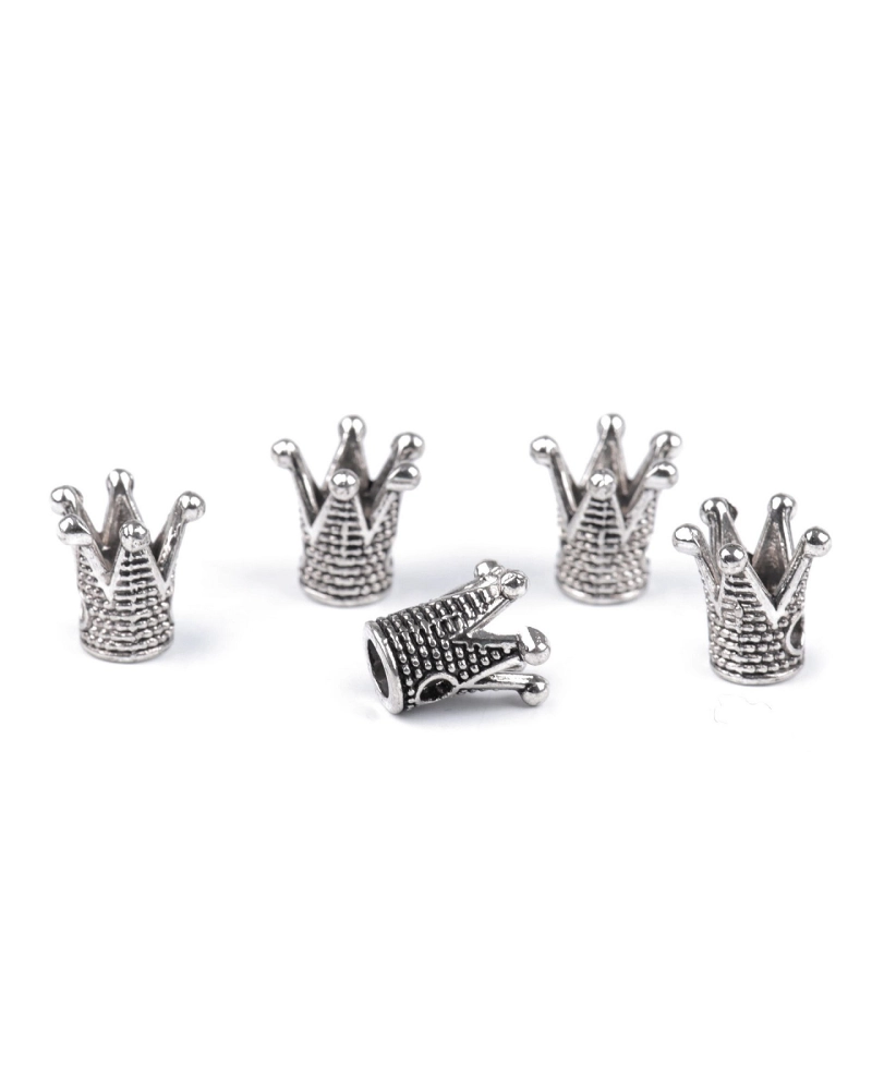 Kovová korunka na našitie 10x10 mm - 5 ks | Mimib