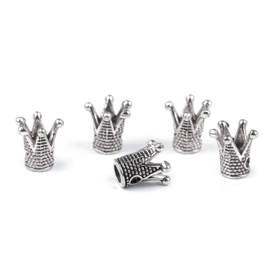 Kovová korunka na našitie 10x10 mm - 5 ks | Mimib