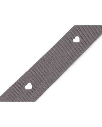 Popruh srdce šírka 38 mm - 1 m | Mimib