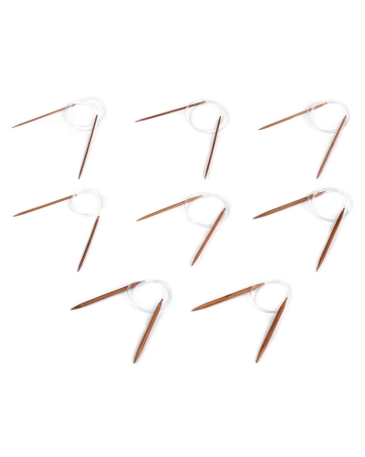 Kruhové ihlice bambusové č. 3, 3,5, 4, 4,5, 5, 5,5, 6, 6,5, 7, 8 - 1 ks | Mimib
