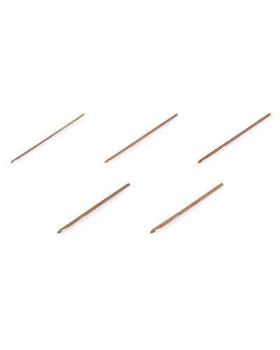 Bambusový háčik na háčkovanie veľ. 3, 4, 4,5, 5, 5,5 - 1 ks | Mimib
