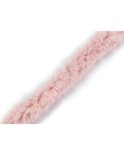 Všívacia lemovka / lampas z umelej kožušiny okrúhla šírka 2 cm - 1 m | Mimib
