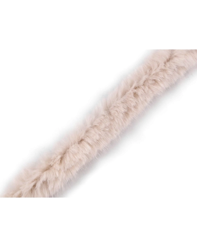 Všívacia lemovka / lampas z umelej kožušiny okrúhla šírka 2 cm - 1 m | Mimib