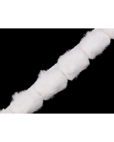 Všívacia lemovka / lampas z umelej kožušiny okrúhla šírka 3 cm - 1 m | Mimib