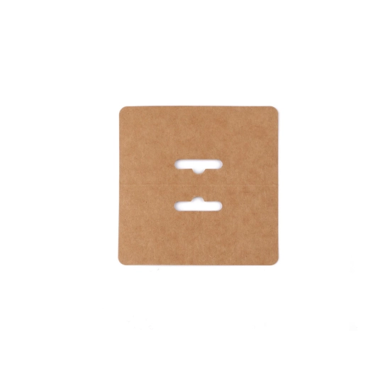 Papierová karta natural / záves 10x10 cm - 100 ks | Mimib