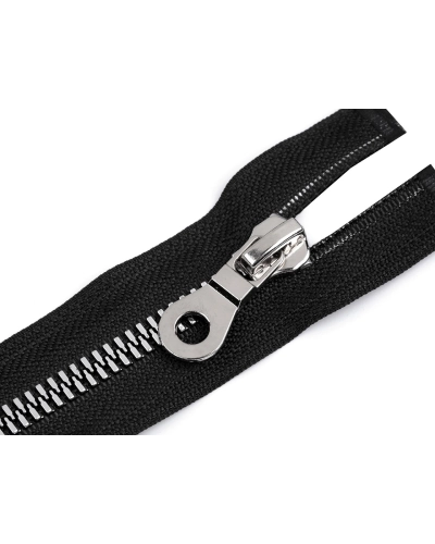 Kostený zips, imitácia kovu No 8 dĺžka 90 cm bundový - 1 ks | Mimib