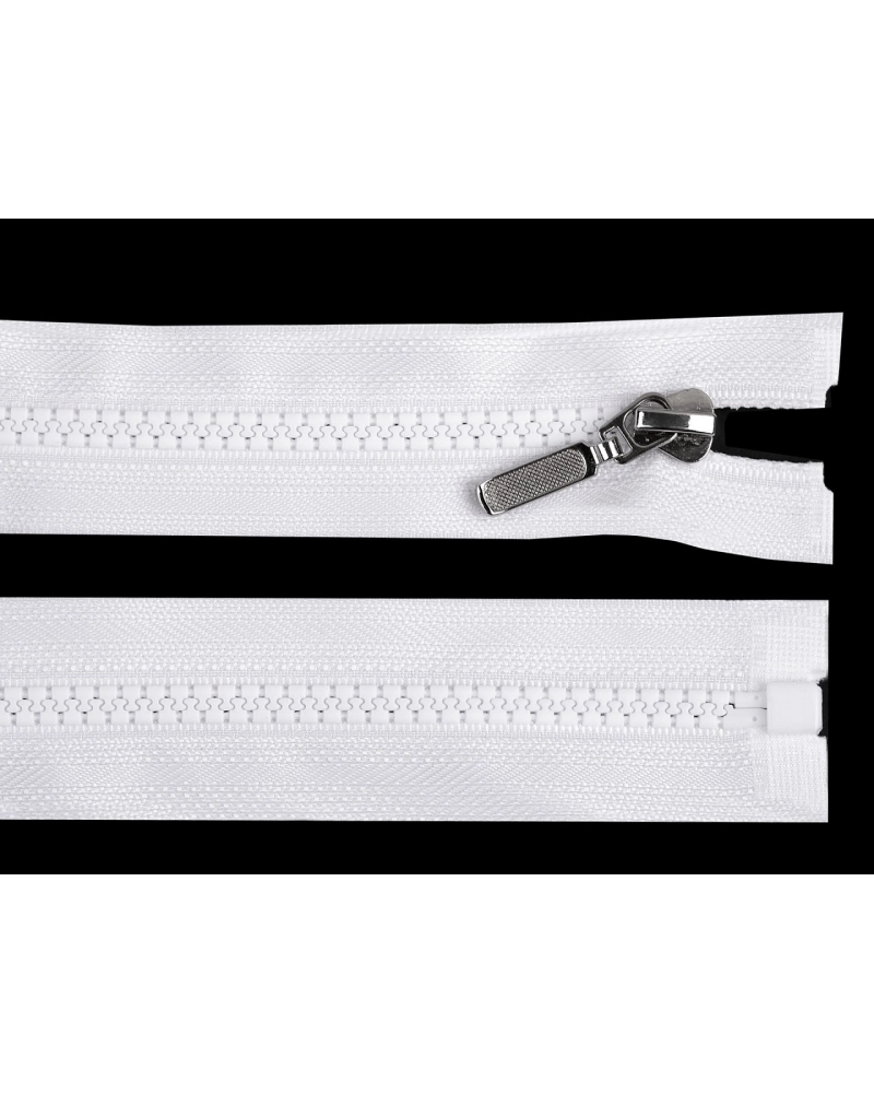 Kostený zips No 5 dĺžka 80 cm s ozdobným jazdcom - 1 ks | Mimib