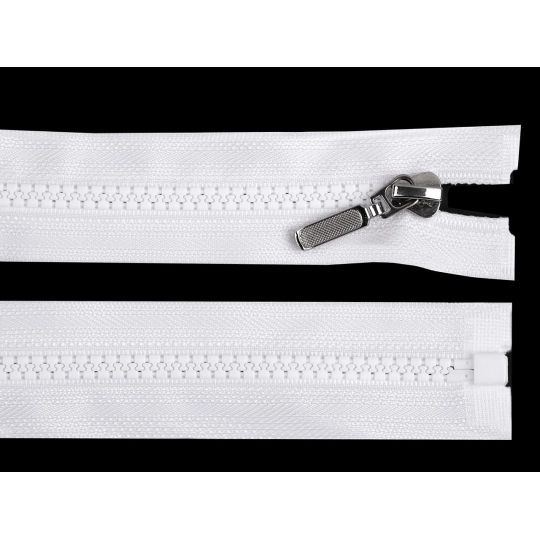 Kostený zips No 5 dĺžka 80 cm s ozdobným jazdcom - 1 ks | Mimib