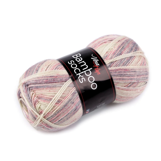 Pletacia priadza Bamboo Socks / ponožkovka 100 g - 1 ks | Mimib