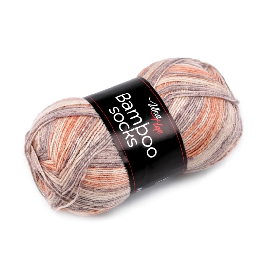 Pletacia priadza Bamboo Socks / ponožkovka 100 g - 1 ks | Mimib