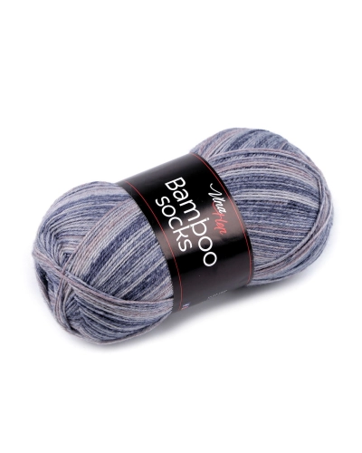 Pletacia priadza Bamboo Socks / ponožkovka 100 g - 1 ks | Mimib