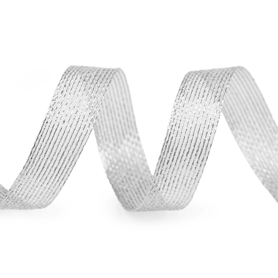 Dekoračná stuha s lurexom šírka 15 mm sieťovaná - 5 m | Mimib