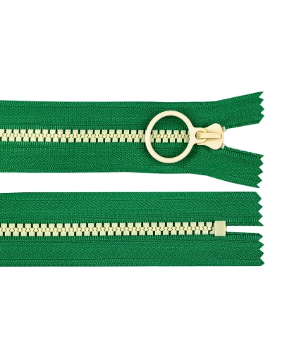 Kostený zips farebný No 5 dĺžka 20 cm s ozdobným jazdcom - 1 ks | Mimib