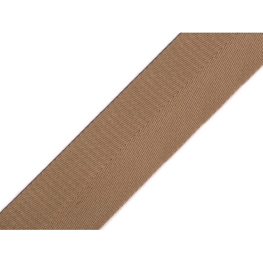 Hladký obojstranný popruh s leskom šírka 50 mm - 1 m | Mimib